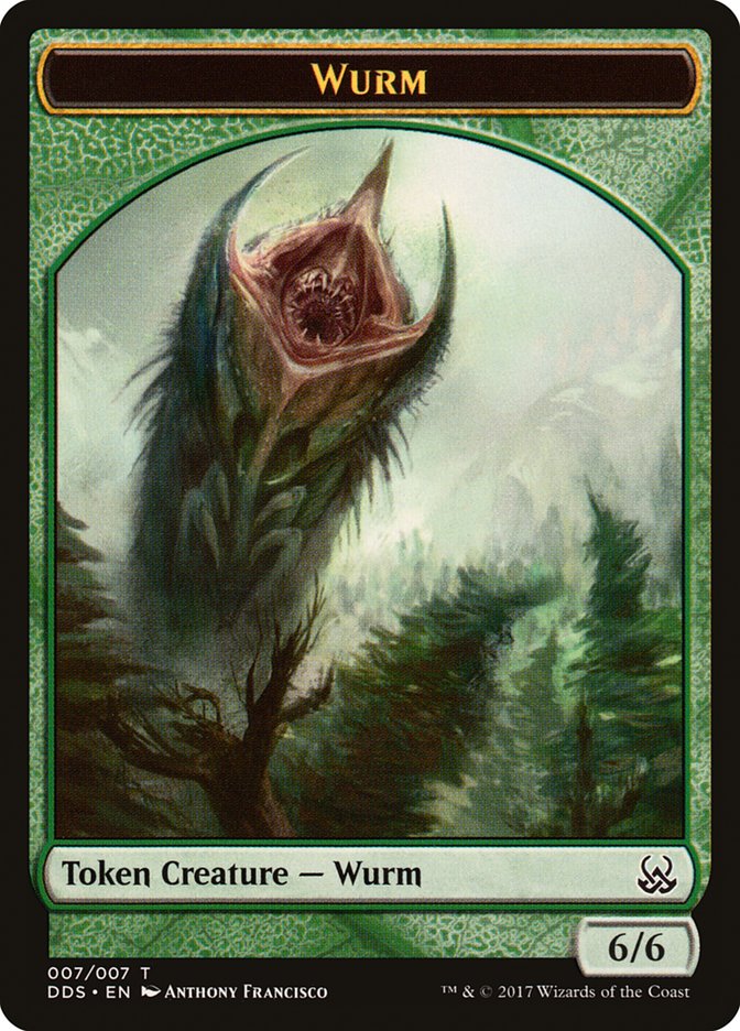 Wurm Token [Duel Decks: Mind vs. Might Tokens] | Card Merchant Takapuna