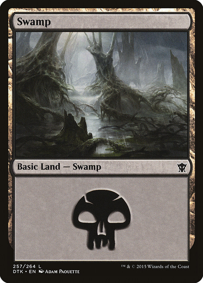 Swamp (257) [Dragons of Tarkir] | Card Merchant Takapuna