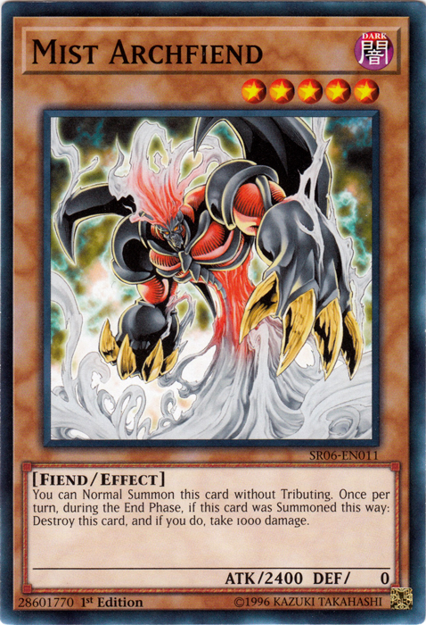 Mist Archfiend [SR06-EN011] Common | Card Merchant Takapuna