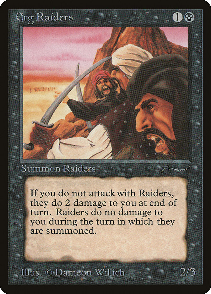 Erg Raiders (Light Mana Cost) [Arabian Nights] | Card Merchant Takapuna