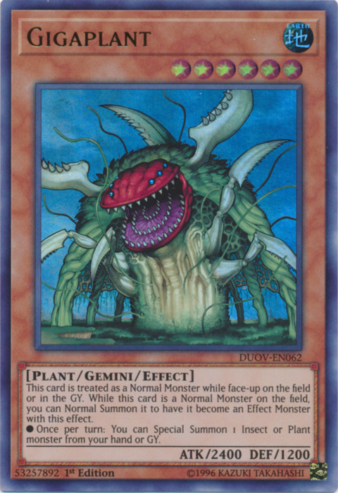 Gigaplant [DUOV-EN062] Ultra Rare | Card Merchant Takapuna