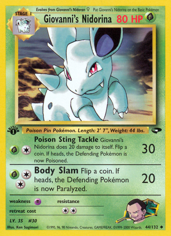 Giovanni's Nidorina (44/132) [Gym Challenge 1st Edition] | Card Merchant Takapuna