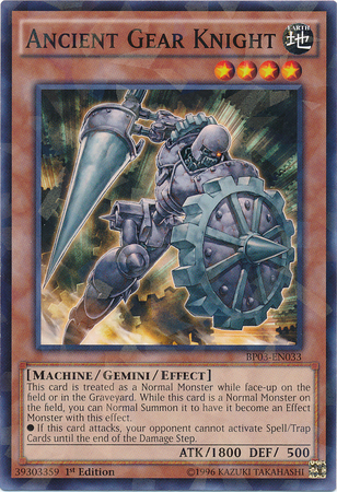 Ancient Gear Knight [BP03-EN033] Shatterfoil Rare | Card Merchant Takapuna