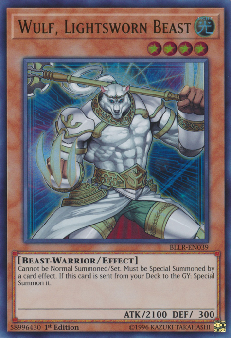 Wulf, Lightsworn Beast [BLLR-EN039] Ultra Rare | Card Merchant Takapuna