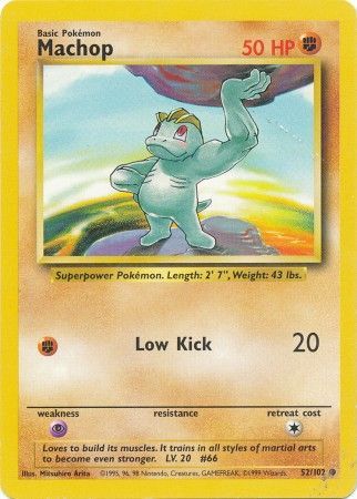 Machop (52/102) [Base Set Unlimited] | Card Merchant Takapuna