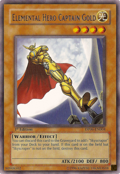 Elemental Hero Captain Gold [DP06-EN004] Rare | Card Merchant Takapuna