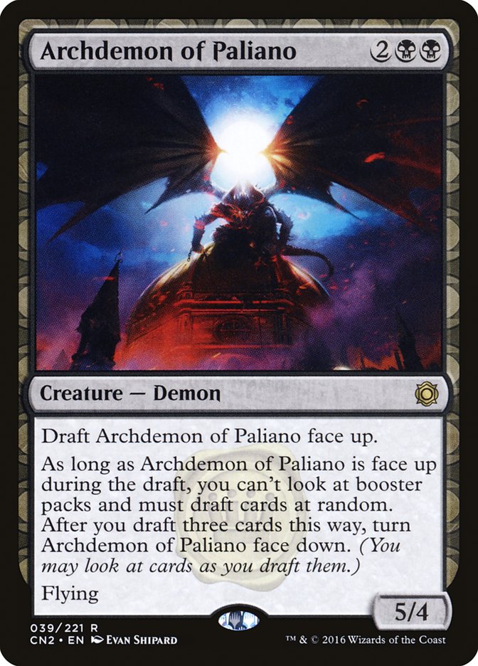 Archdemon of Paliano [Conspiracy: Take the Crown] | Card Merchant Takapuna