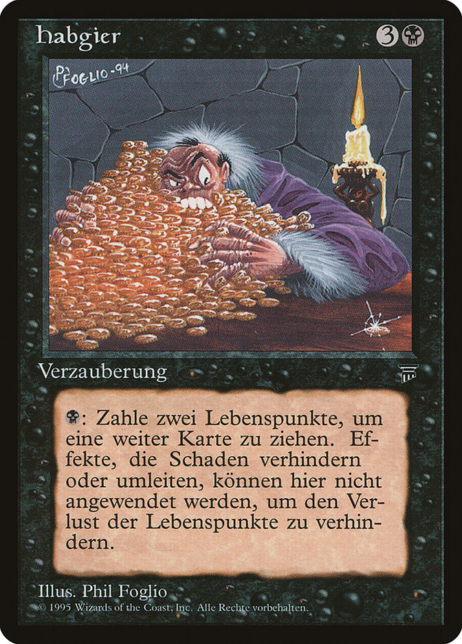 Greed (German) - "Habgier" [Renaissance] | Card Merchant Takapuna