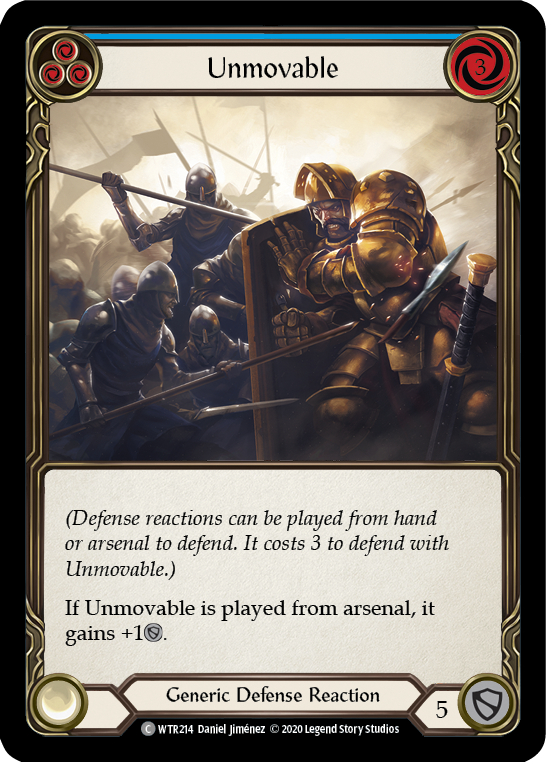 Unmovable (Blue) [U-WTR214] (Welcome to Rathe Unlimited)  Unlimited Normal | Card Merchant Takapuna