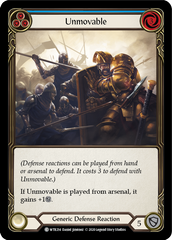 Unmovable (Blue) [U-WTR214] (Welcome to Rathe Unlimited)  Unlimited Normal | Card Merchant Takapuna