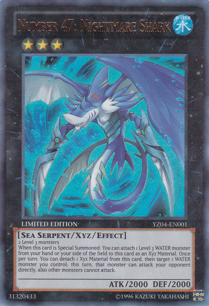 Number 47: Nightmare Shark [YZ04-EN001] Ultra Rare | Card Merchant Takapuna