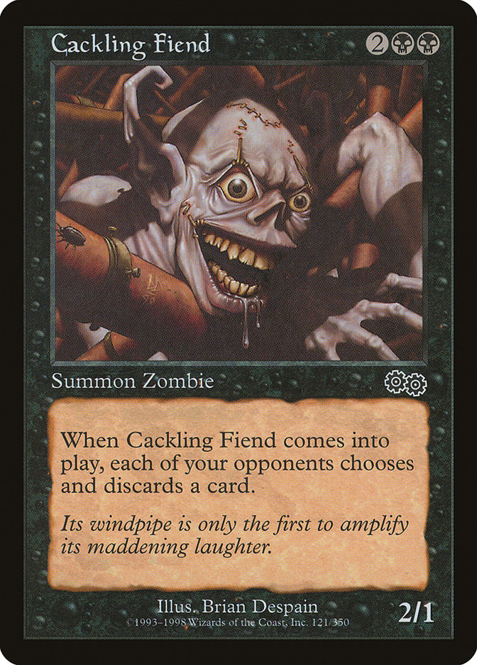 Cackling Fiend [Urza's Saga] | Card Merchant Takapuna