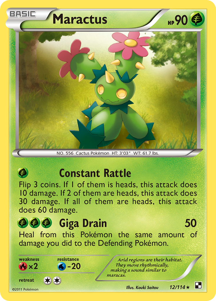 Maractus (12/114) [Black & White: Base Set] | Card Merchant Takapuna