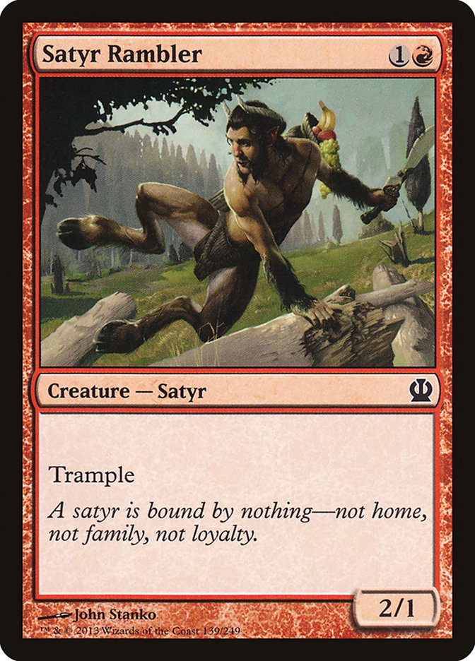 Satyr Rambler [Theros] | Card Merchant Takapuna