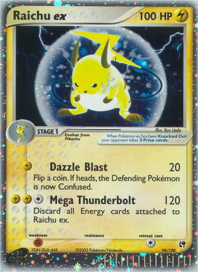 Raichu ex (98/100) [EX: Sandstorm] | Card Merchant Takapuna