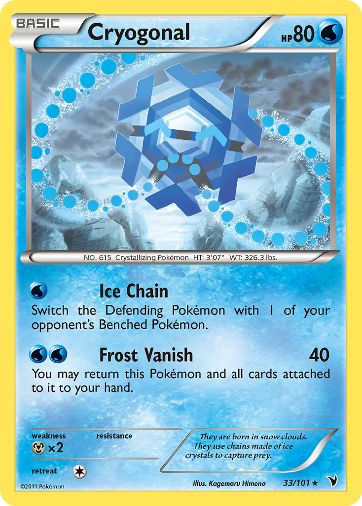 Cryogonal (33/101) [Black & White: Noble Victories] | Card Merchant Takapuna