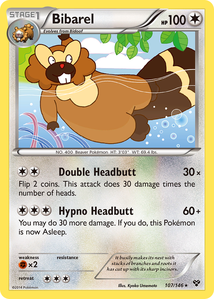 Bibarel (107/146) [XY: Base Set] | Card Merchant Takapuna