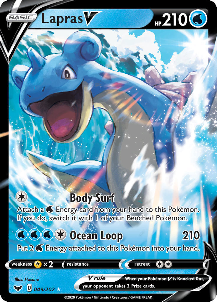 Lapras V (049/202) [Sword & Shield: Base Set] | Card Merchant Takapuna