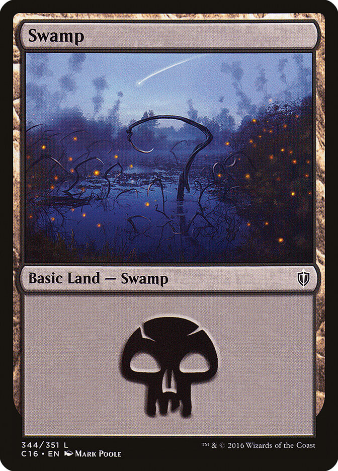 Swamp (344) [Commander 2016] | Card Merchant Takapuna