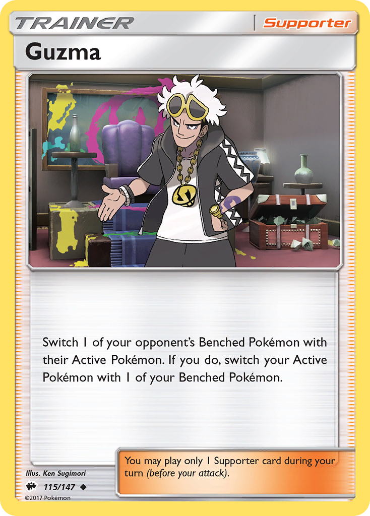 Guzma (115/147) [Sun & Moon: Burning Shadows] | Card Merchant Takapuna