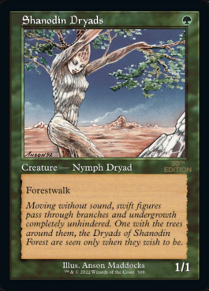 Shanodin Dryads (Retro) [30th Anniversary Edition] | Card Merchant Takapuna