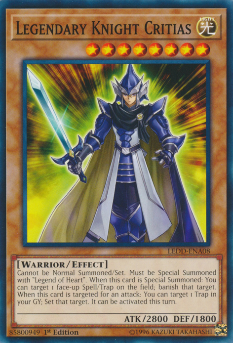 Legendary Knight Critias [LEDD-ENA08] Common | Card Merchant Takapuna