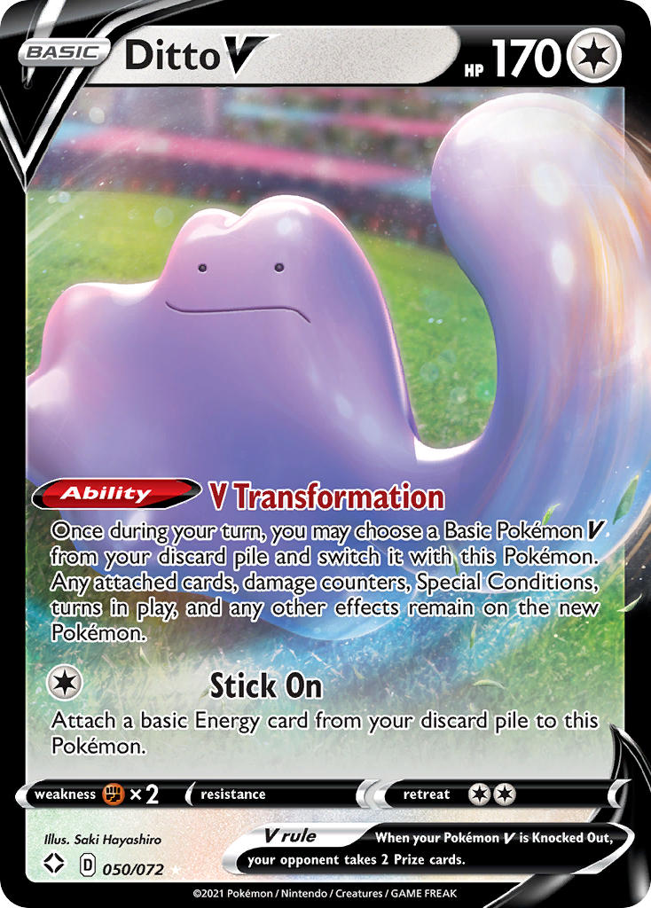 Ditto V (050/072) [Sword & Shield: Shining Fates] | Card Merchant Takapuna