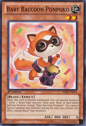 Baby Raccoon Ponpoko [SHSP-EN014] Common | Card Merchant Takapuna