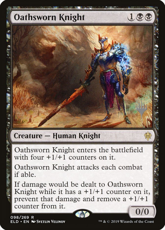 Oathsworn Knight (Promo Pack) [Throne of Eldraine Promos] | Card Merchant Takapuna