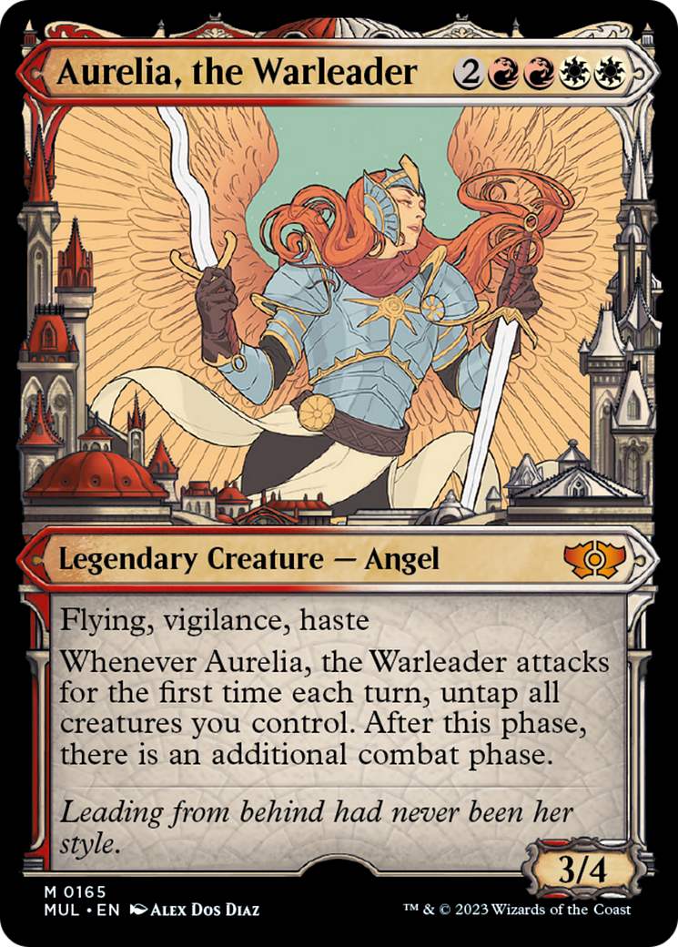 Aurelia, the Warleader (Halo Foil) [Multiverse Legends] | Card Merchant Takapuna