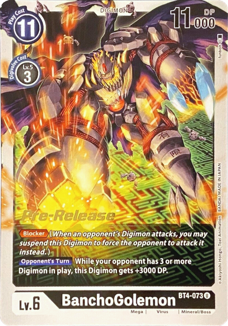 BanchoGolemon [BT4-073] [Great Legend Pre-Release Promos] | Card Merchant Takapuna