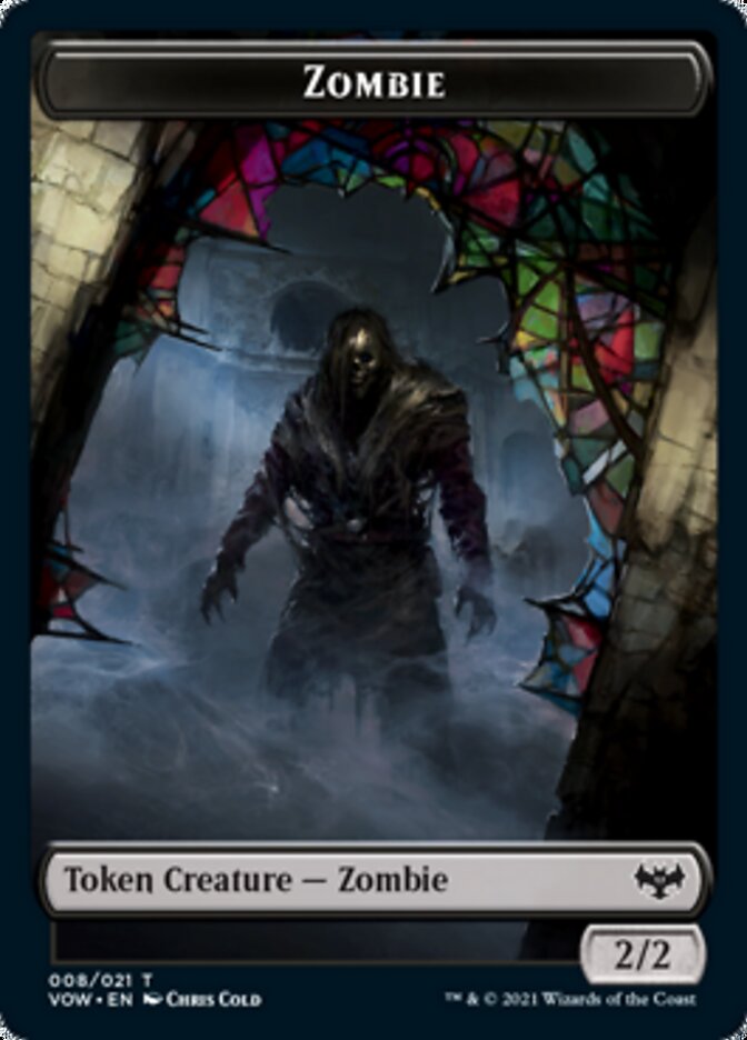 Zombie Token (008) [Innistrad: Crimson Vow Tokens] | Card Merchant Takapuna