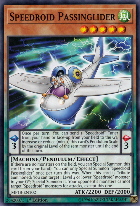 Speedroid Passinglider [MP18-EN102] Common | Card Merchant Takapuna