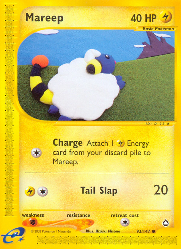 Mareep (93/147) [Aquapolis] | Card Merchant Takapuna