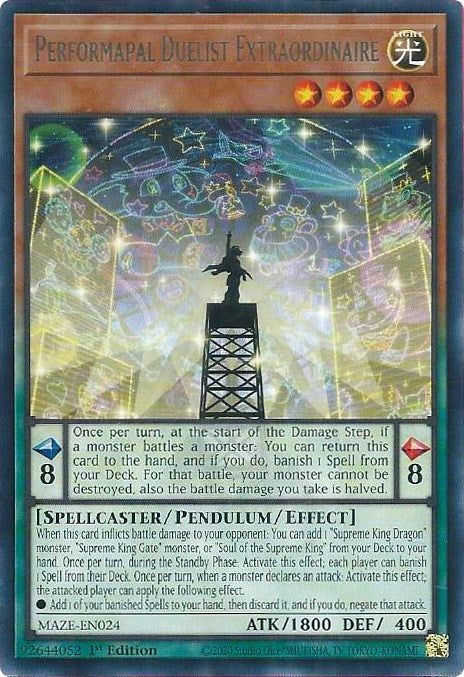 Performapal Duelist Extraordinaire [MAZE-EN024] Rare | Card Merchant Takapuna