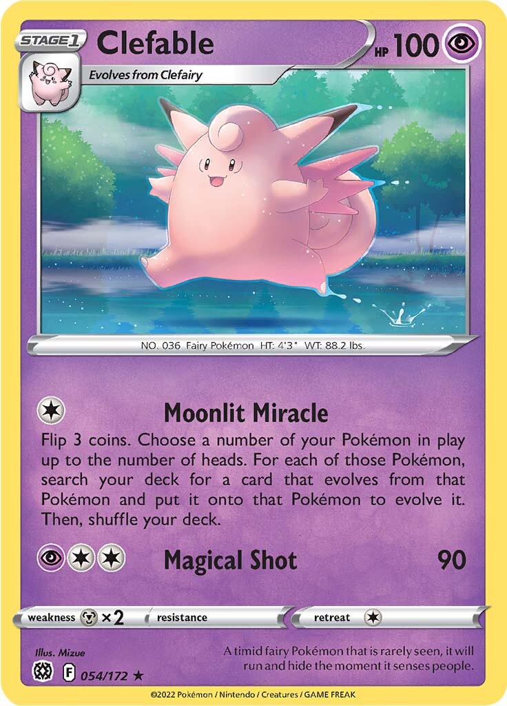 Clefable (054/172) [Sword & Shield: Brilliant Stars] | Card Merchant Takapuna