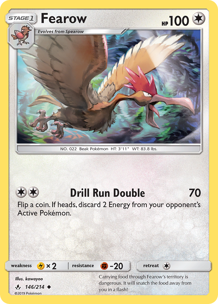 Fearow (146/214) [Sun & Moon: Unbroken Bonds] | Card Merchant Takapuna