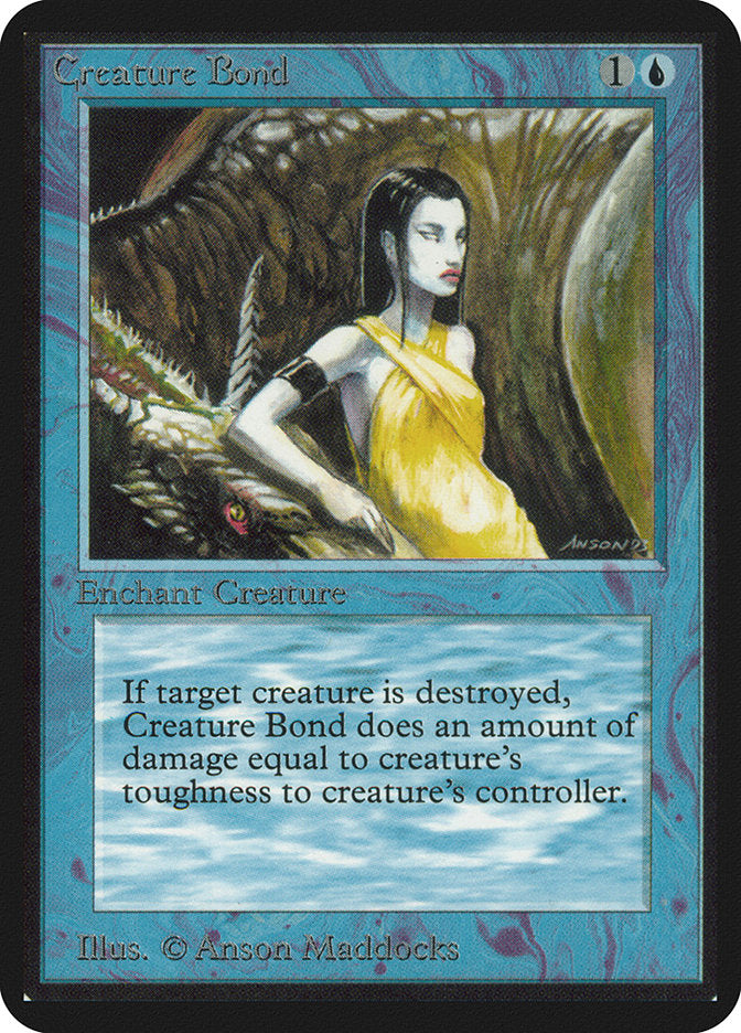 Creature Bond [Alpha Edition] | Card Merchant Takapuna