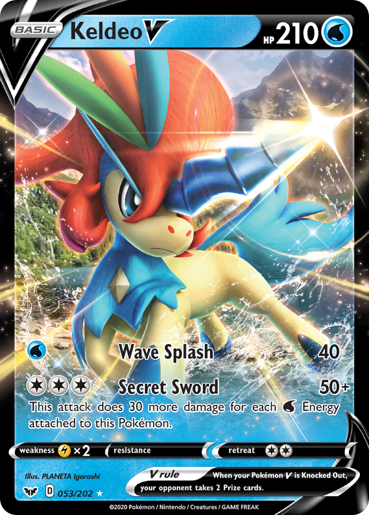 Keldeo V (053/202) [Sword & Shield: Base Set] | Card Merchant Takapuna