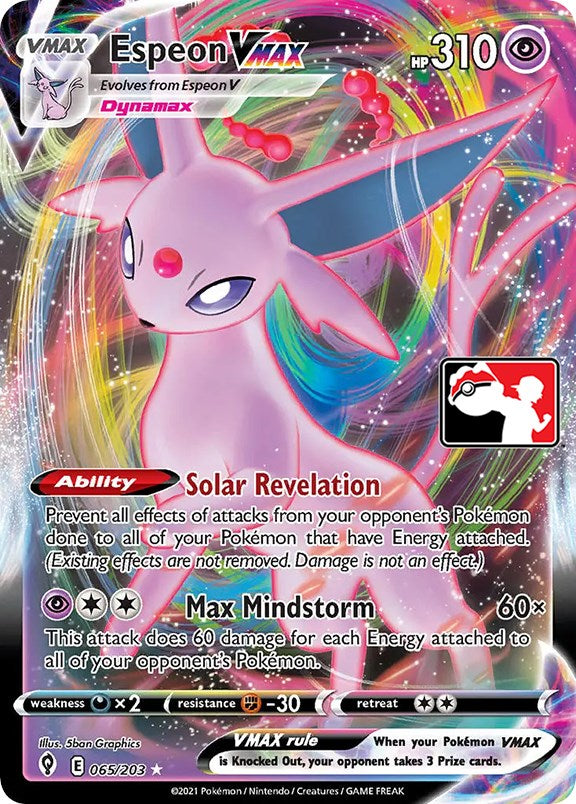 Espeon VMAX (065/203) [Prize Pack Series One] | Card Merchant Takapuna