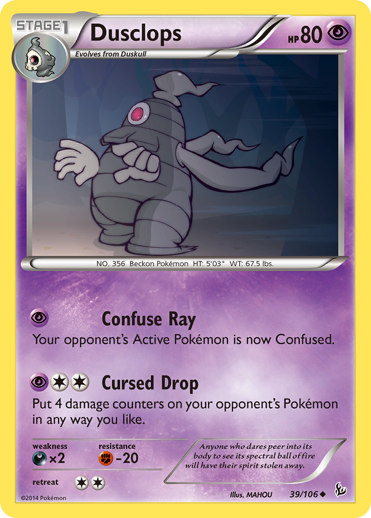 Dusclops (39/106) [XY: Flashfire] | Card Merchant Takapuna