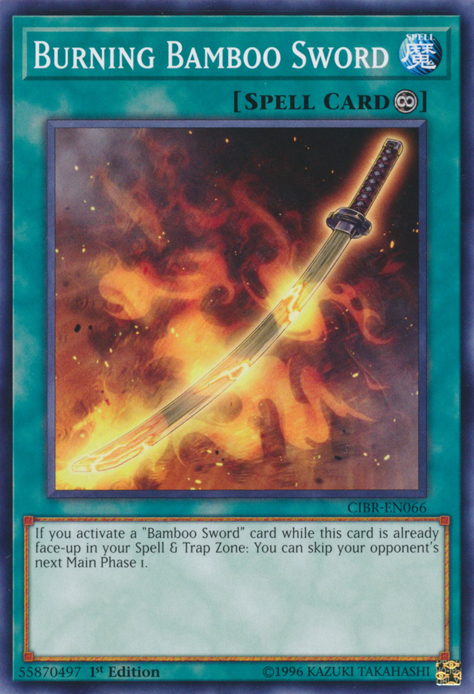 Burning Bamboo Sword [CIBR-EN066] Short Print | Card Merchant Takapuna