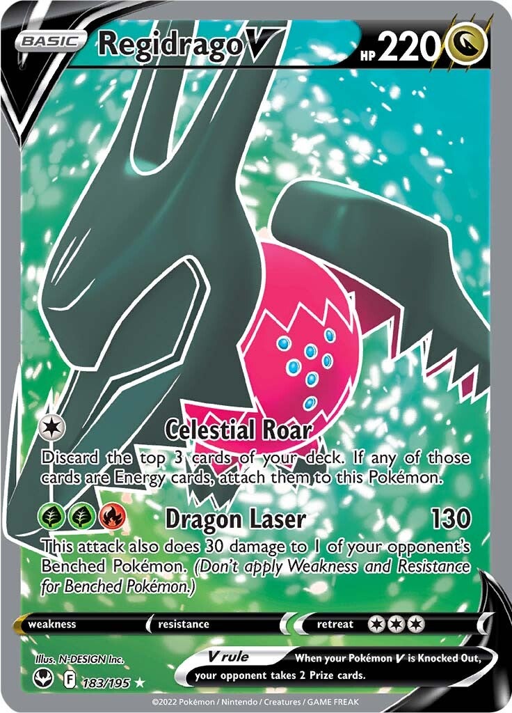 Regidrago V (183/195) [Sword & Shield: Silver Tempest] | Card Merchant Takapuna