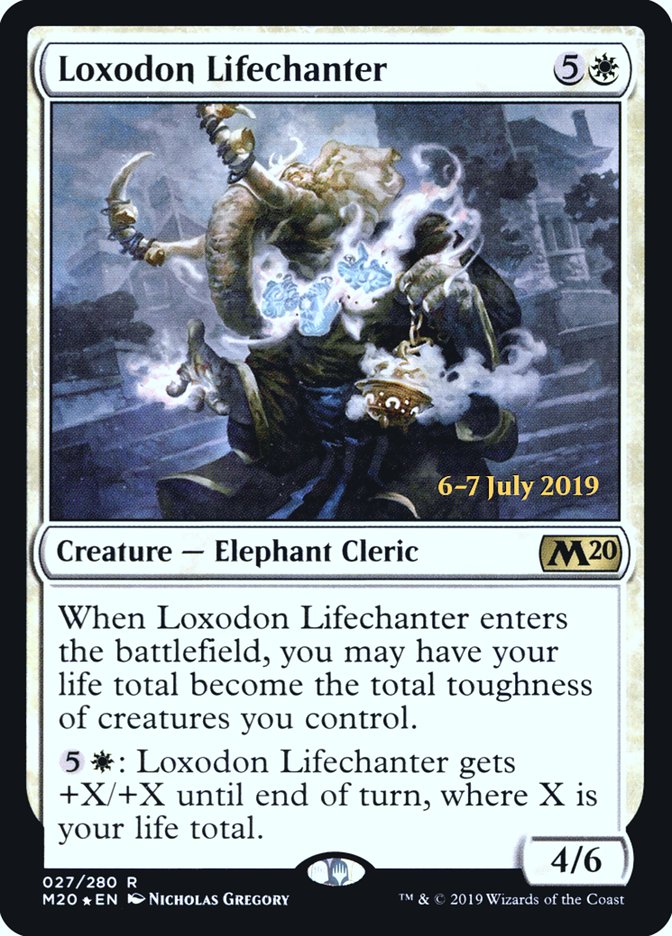 Loxodon Lifechanter [Core Set 2020 Prerelease Promos] | Card Merchant Takapuna