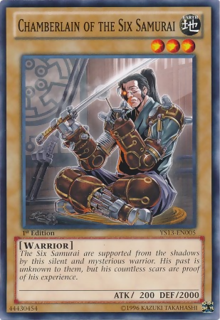 Chamberlain of the Six Samurai [YS13-EN005] Common | Card Merchant Takapuna