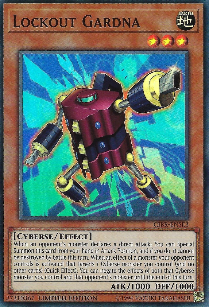 Lockout Gardna [CIBR-ENSE3] Super Rare | Card Merchant Takapuna