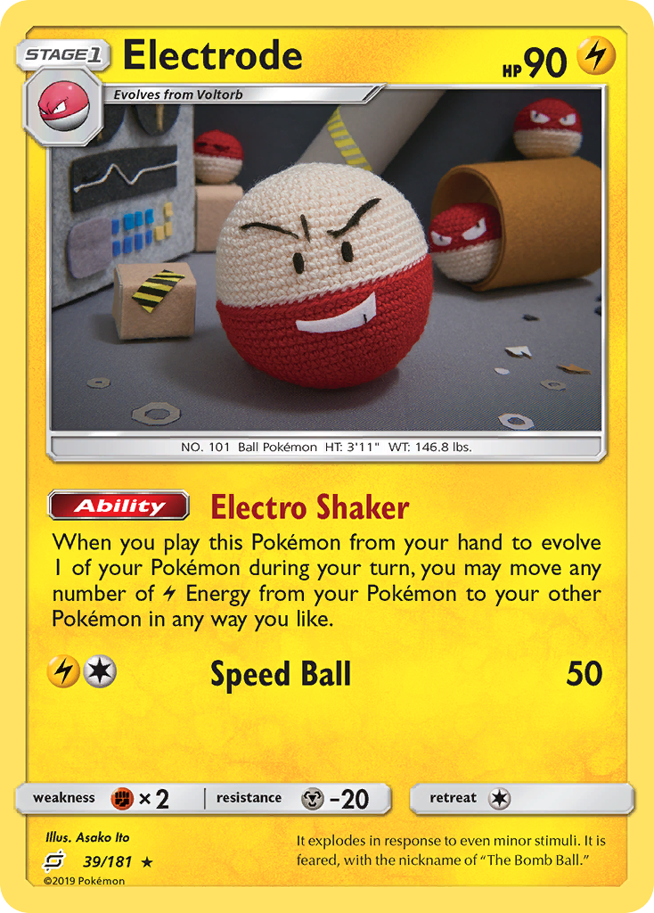 Electrode (39/181) [Sun & Moon: Team Up] | Card Merchant Takapuna