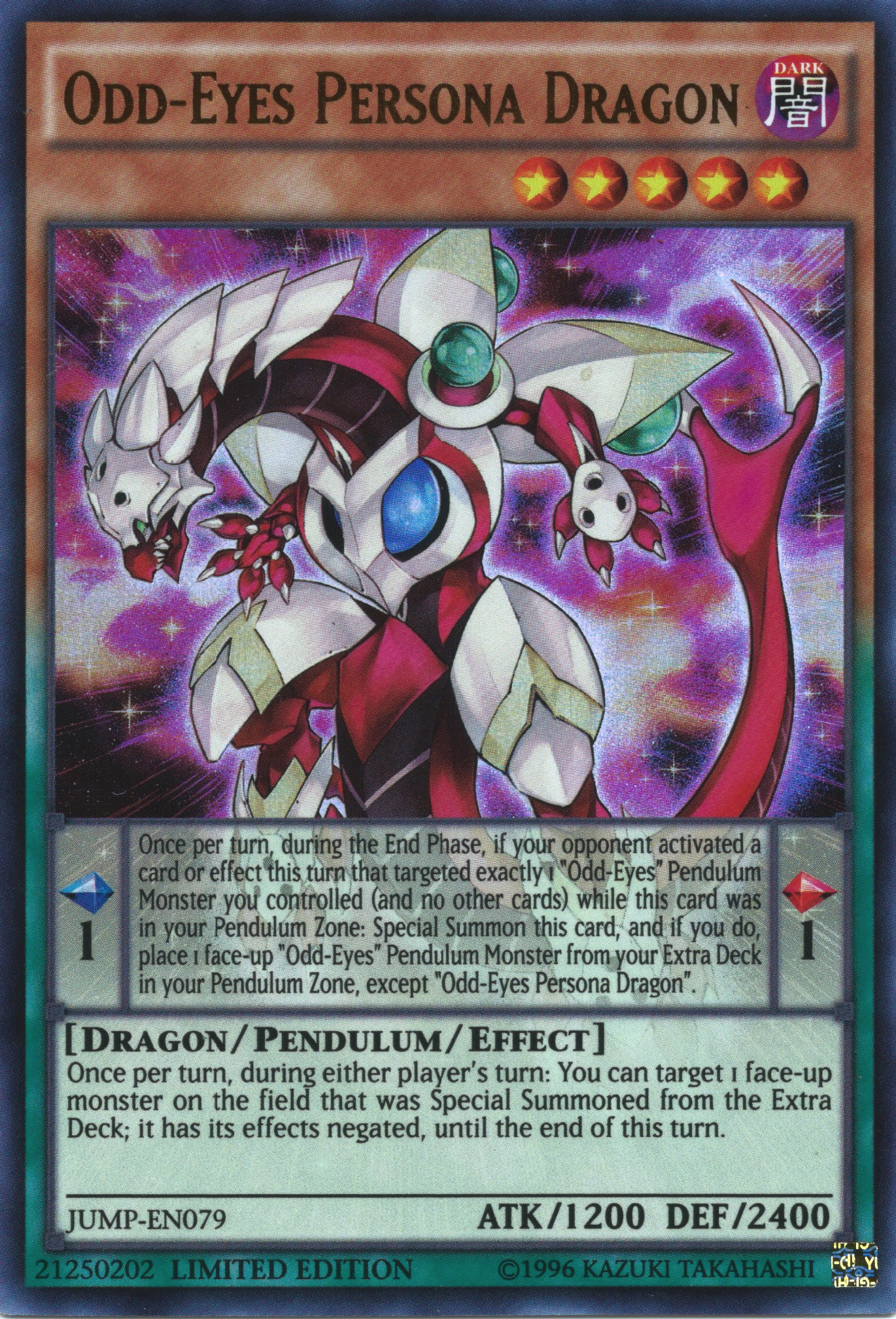 Odd-Eyes Persona Dragon [JUMP-EN079] Ultra Rare | Card Merchant Takapuna