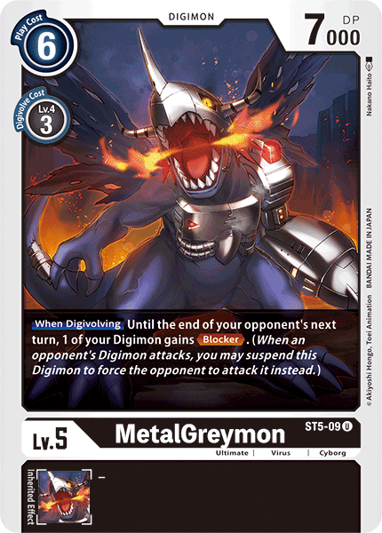 MetalGreymon [ST5-09] [Starter Deck: Machine Black] | Card Merchant Takapuna