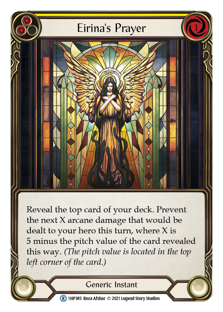 Eirina's Prayer (Yellow) [1HP385] (History Pack 1) | Card Merchant Takapuna